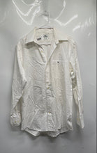 Load image into Gallery viewer, Lacoste Mens White Cotton Long Sleeve Pockets Collared Dress Shirt Size 42
