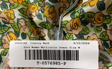 Load image into Gallery viewer, Zara Womens Multicolor Floral Long Sleeve Collared Midi Shirt Dress Size M

