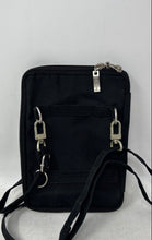 Load image into Gallery viewer, Baggallini Womens Black Adjustable Strap Multi Pocket Zip Travel Crossbody Bag
