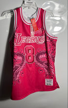 Load image into Gallery viewer, Headgear Classics Womens Pink NBA Kobe Bryant Mamba Legend #8 Jersey Sz L w/ Tag
