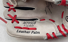 Load image into Gallery viewer, Rawlings Kids Mike Trout MT95GB Black White Red Leather Baseball Glove 9.5 Inch
