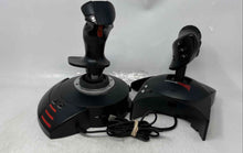 Load image into Gallery viewer, Lot Of 2 Pcs Thrustmaster Throttle Black Flight Controller Joystick Not Tested
