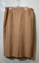 Load image into Gallery viewer, Italia Exclusive Womens Rose Gold Textured Slit Straight &amp; Pencil Skirt Size 20W
