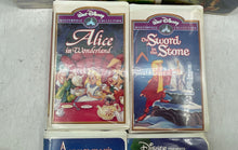 Load image into Gallery viewer, Vintage Mixed Variety Disney And Animated Films VHS Tapes Collection Not Tested
