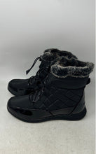 Load image into Gallery viewer, Totes Womens Lindsay Black Waterproof Quilted Drawstring Snow Boots Size 8W
