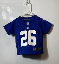 Load image into Gallery viewer, Nike Kids Blue New York Giants Saquon Barkley #26 NFL Football Jersey Size 2T
