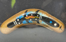 Load image into Gallery viewer, Authentic Genuine Hand-Painted Boomerang Aboriginal-Style Art Frame
