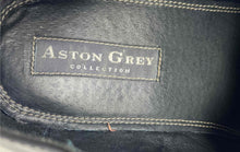 Load image into Gallery viewer, Aston Grey Mens Black Leather Lace-Up Low Top Derby Dress Shoes Size 11
