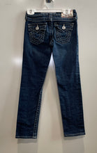 Load image into Gallery viewer, True Religion Kids Dark Blue Medium Wash Denim Straight Leg Jeans Size 7
