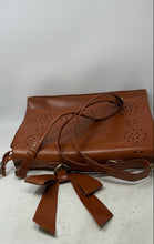 Load image into Gallery viewer, Ecosusi Womens Brown Leather Outer Pocket Shoulder Strap Flap Laptop Bag
