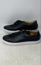 Load image into Gallery viewer, Ace Marks Mens Duke Black Leather Round Toe Lace-Up Sneaker Shoes Size 11.5
