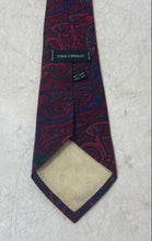 Load image into Gallery viewer, Tino Congiu Mens Red Paisley Print Silk Adjustable Formal Pointed Tie One Size
