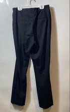 Load image into Gallery viewer, H&amp;M Womens Black Flat Front Slash Pockets Straight Leg Dress Pants Size 10
