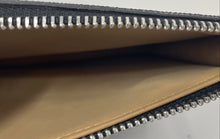 Load image into Gallery viewer, Michael Kors Womens Black Signature Print Leather Zipper Crossbody Wallet
