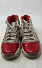 Load image into Gallery viewer, Nike Boys Air Jordan 11 378038-116 White Red Leather Sneakers Shoes Size 5.5Y
