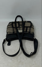 Load image into Gallery viewer, Nine West Womens Gray Black Geometric Faux Leather Trim Zip Top Crossbody Bag
