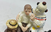 Load image into Gallery viewer, Norman Rockwell Gorham The Runaway Multicolor Clown Boy &amp; Dog Porcelain Figurine
