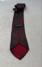 Load image into Gallery viewer, Savile Row Mens Multicolor Printed Keeper Loop Adjustable Pointed Tie
