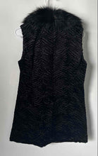 Load image into Gallery viewer, Ivanka Trump Womens Black Animal Print Sleeveless Open Front Vest Size XS
