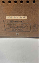 Load image into Gallery viewer, Fisher Model MC-715 Black AM/FM Audio Component Turntable System Not Tested
