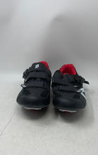 Load image into Gallery viewer, Peloton Mens Black Red 3 Bolt Adjustable Strap Cycling Shoes Size EUR 47
