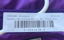 Load image into Gallery viewer, Express 1MX Mens Purple Limited Edition Long Sleeve Dress Shirt Size S
