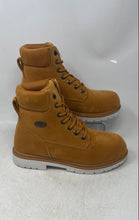 Load image into Gallery viewer, Lugz Mens Brown Leather Slip Resistant Round Toe Ankle Lace-Up Work Boots Size 7
