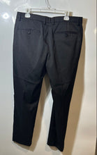 Load image into Gallery viewer, DKNY Mens Black Flat Front Pockets Straight Leg Dress Pants Size W34/L30
