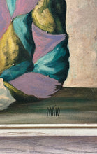 Load image into Gallery viewer, Retro Arthur Kaplan Mardi Gras Girl Hardboard Framed Art Painting By Maio
