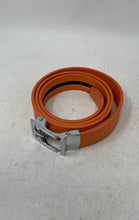 Load image into Gallery viewer, Gelante Mens Orange Genuine Leather Automatic Ratchet Buckle Dress Belt Sz 28-44
