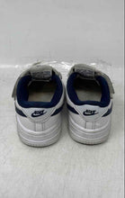 Load image into Gallery viewer, Nike Kids Force 1 Low EasyOn White And Blue Leather Sneaker Shoes Size 6C
