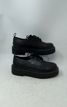Load image into Gallery viewer, H&amp;M Mens Black Leather Round Toe Lace-Up Low Top Sneaker Shoes Size 9.5
