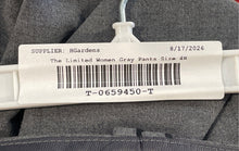 Load image into Gallery viewer, The Limited Collection Womens Gray Flat Front Regular Fit Dress Pants Size 4R
