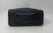 Load image into Gallery viewer, Guess Womens Black And White Monogram Quilted Detachable Strap Satchel Handbag
