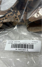 Load image into Gallery viewer, Nine West Womens Poleman Black Brown Snakeskin Print High Platform Heels Sz 7.5
