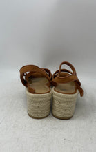 Load image into Gallery viewer, J.Crew Womens Brown Block Heel Ankle Strap Platform Espadrille Sandals Size 6

