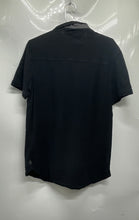 Load image into Gallery viewer, Calvin Klein Mens Black Short Sleeve Collared Button-Up Shirt Size Medium
