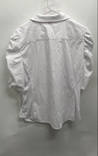 Load image into Gallery viewer, Zac &amp; Rachel Womens White Puff Sleeve Button-Up Shirt Size Large With Tag
