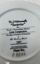 Load image into Gallery viewer, Danbury Mint M.J. Hummel Surprise Little Companions Decorative Collector Plate
