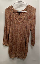 Load image into Gallery viewer, I.N.C. International Concepts Womens Multicolor Chevron Knitted Tunic Top Sz 1X
