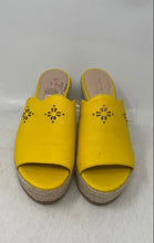 Load image into Gallery viewer, Kate Spade New York Womens Tenley Beige Yellow Wedge Heel Mule Sandals Size 7M
