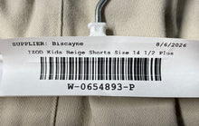 Load image into Gallery viewer, Izod Kids Beige Flat Front Slash Pocket Bermuda Shorts Size 14 1/2 Plus
