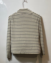 Load image into Gallery viewer, Lauren Ralph Lauren Womens Beige Striped Turtleneck Pullover T-Shirt Size S
