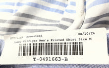 Load image into Gallery viewer, Tommy Hilfiger Mens Multicolor Striped Cotton Short Sleeve Button-Up Shirt Sz M
