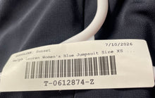 Load image into Gallery viewer, Lauren Ralph Lauren Womens Blue Round Neck One-Piece Jumpsuit Sz XS Missing Belt
