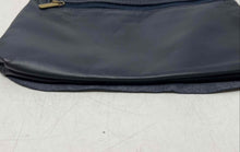 Load image into Gallery viewer, Unbranded Womens Navy Blue Leather Outer Inner Pocket Small Crossbody Bag
