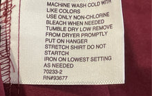 Load image into Gallery viewer, J. Ferrar Mens Burgundy Stretch Long Sleeve Dress Shirt Size 2XL With Tag
