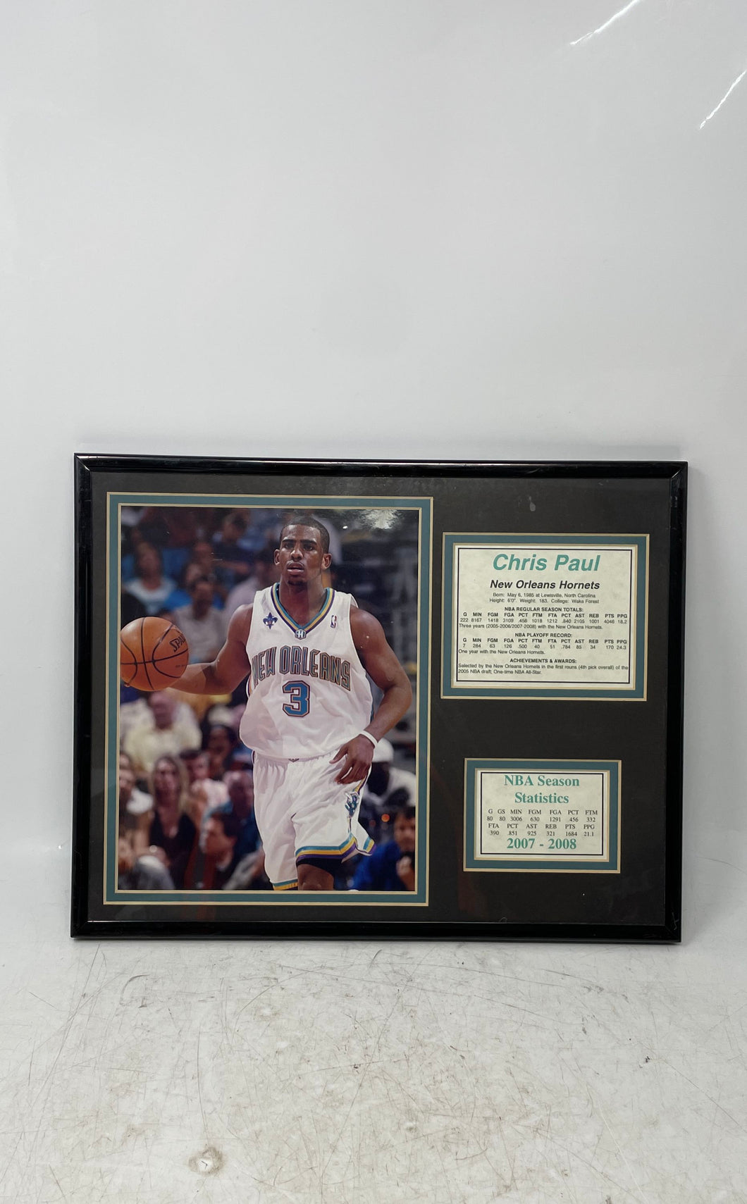New Orleans Hornets Chris Paul 3 2007-2008 Basketball-NBA Framed Picture Plaque