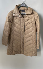 Load image into Gallery viewer, Kenneth Cole Reaction Womens Khaki Long Sleeve Full-Zip Puffer Jacket Size PL
