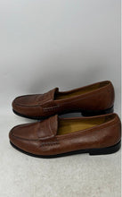 Load image into Gallery viewer, Cole Haan Mens C06983 Brown Leather Round Toe Slip-On Penny Loafers Size 10.5 M
